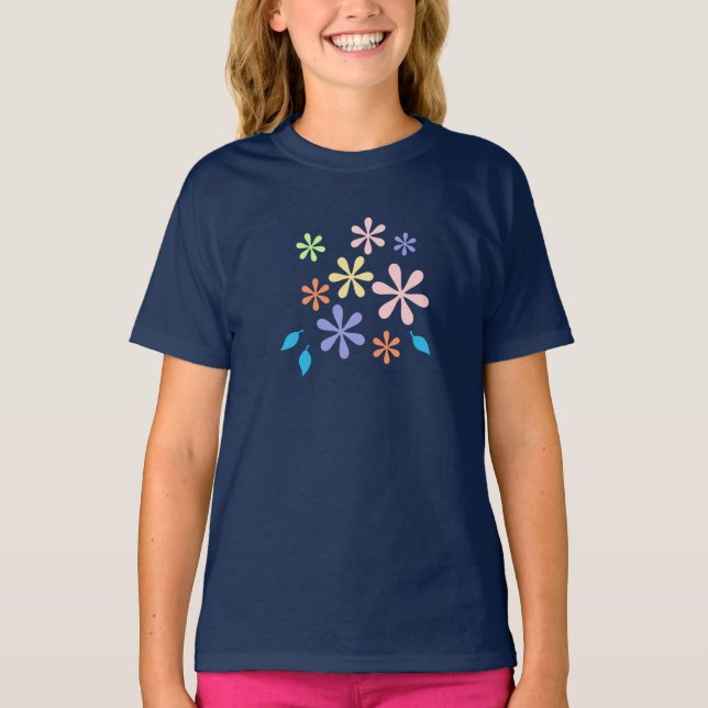 T-shirt Fleurs et Feuilles (Devant)