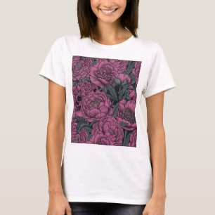 T-shirt fleurs et papillons de nuit