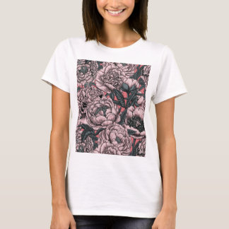 T-shirt fleurs et papillons de nuit