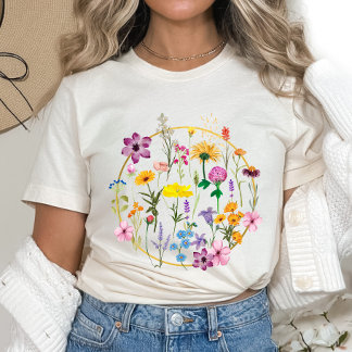 T-shirt Fleurs fleurs sauvages en botanique