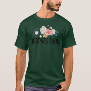 T-shirt Fleurs Florales Aquarelle Drôle Maman du Marié 
