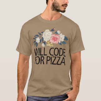 T-shirt Fleurs Florales Drôle Sarcastique Code Pour La Piz