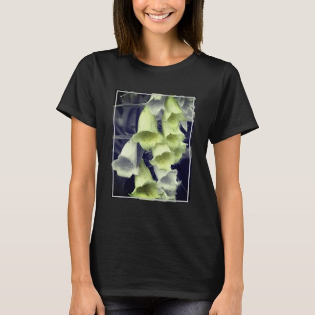 T-shirt Fleurs Foxglove Couleur partielle (Devant)