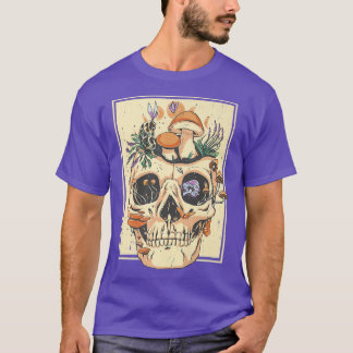 T-shirt Fleurs Goblincore Skeleton Natur 