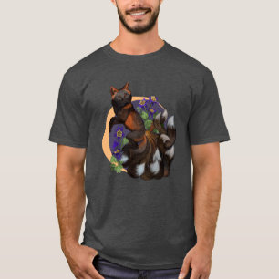 T-shirt Fleurs Kitsune et Columbine