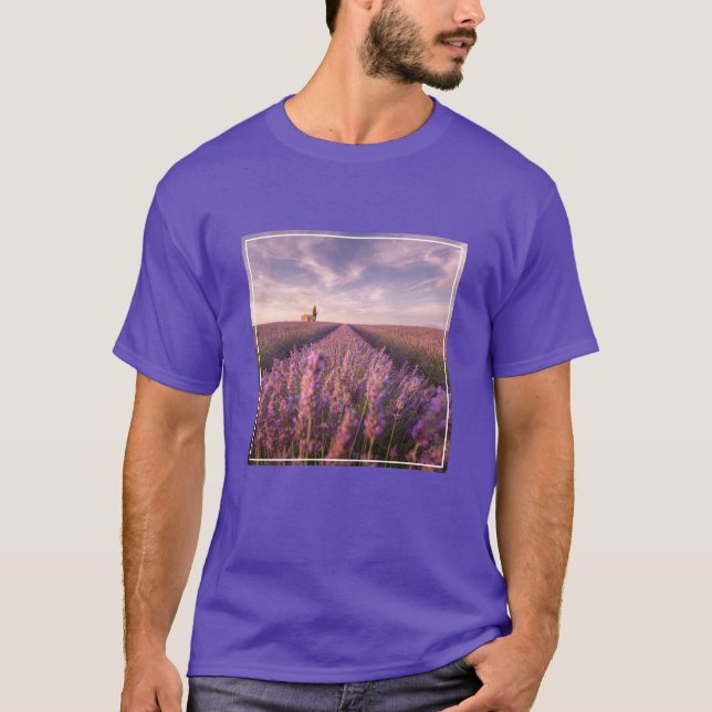 T-shirt Fleurs | Lavande Sud France (Devant)
