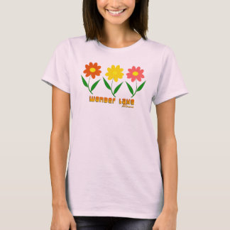 T-shirt Fleurs lumineuses Débardeur de base des femmes