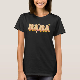 T-shirt Fleurs marguerites Mama Jardins de style Super rét