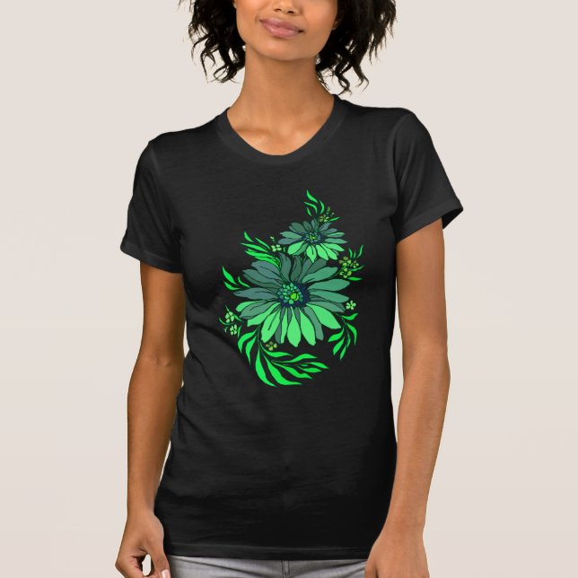 T-shirt Fleurs mignonnes 7 d'art déco (Devant)