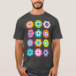 T-shirt Fleurs Modes Couleurs de ressort