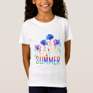 T-Shirt Fleurs qui coulent néon personnalisé