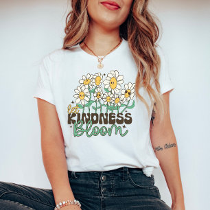 T-shirt Fleurs Rétro Laisser S'Éclairer