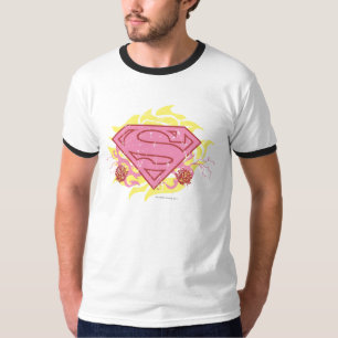 T-shirt Fleurs roses de Supergirl