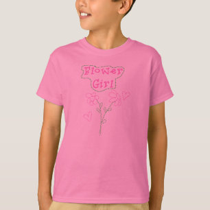 T-shirt Fleurs roses Fleurs Fille