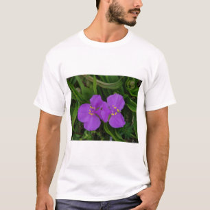 T-shirt Fleurs sauvages Fuchsia Spiderwort Cadeaux de Hot