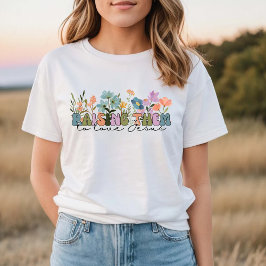 T-shirt Fleurs sauvages les faisant aimer Jésus