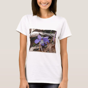 T-shirt Fleurs sauvages oiseau-pied violet sources chaudes