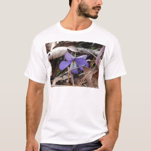 T-shirt Fleurs sauvages oiseau-pied violet sources chaudes