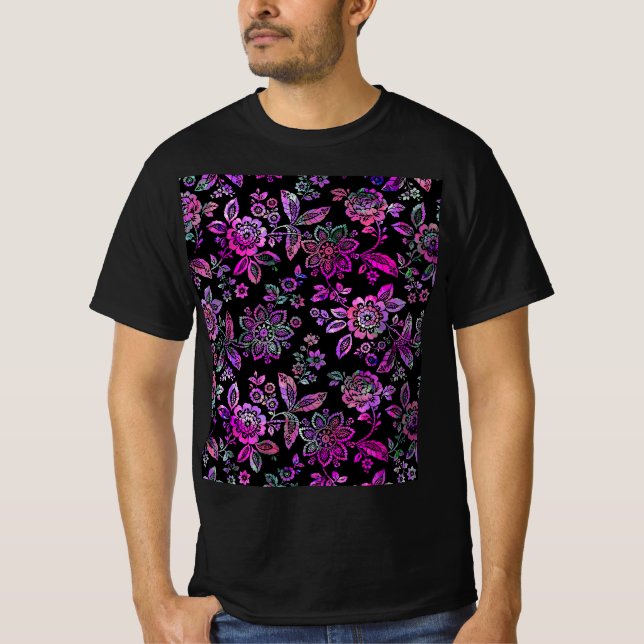 T-shirt Fleurs stylisées (Devant)