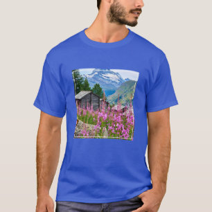 T-shirt Fleurs Summer Matterhorn Suisse
