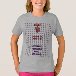 T-shirt Fleurs sur mesure et personnalisées