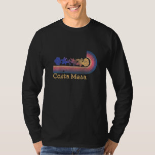T-shirt Fleurs tropicales rétro Costa Mesa style surfi des