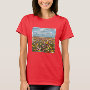 T-shirt Fleurs Tulips Willamette Valley Oregon