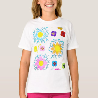 T-shirt Fleurs Vibrantes