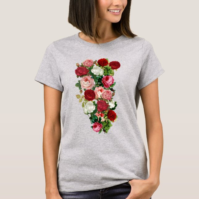 T-shirt Fleurs vintages (Devant)