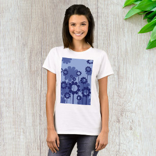 T-shirt Fleurs violettes
