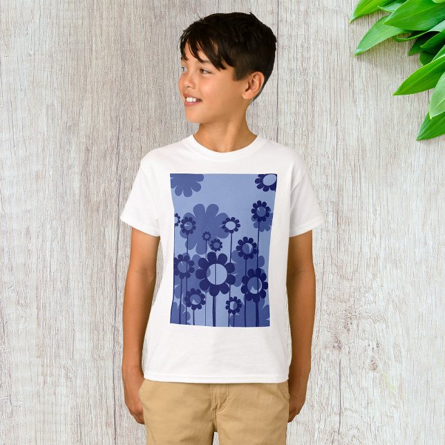 T-shirt Fleurs violettes (Créateur téléchargé)