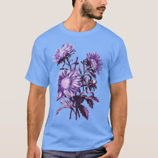 T-shirt Fleurs violettes