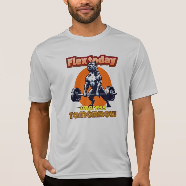 T-shirt "Flex Today, Impress Tomorrow" (Devant)