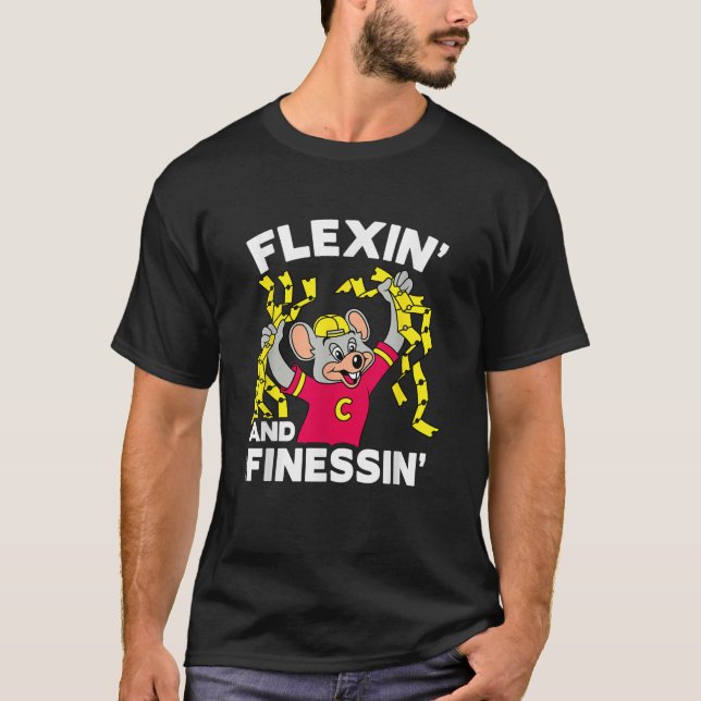 T-shirt Flexin Et Finessin Poignée De Billets (Devant)