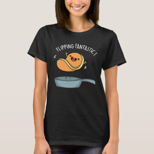 T-shirt Fliastic Funny Pancake Pun Dark BG