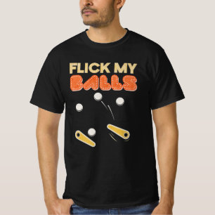 T-shirt Flick My Balls Classic Retro Pinball Premium