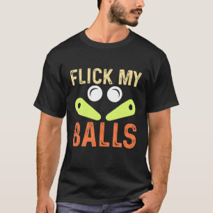 T-shirt Flickr My Balls - Classic Retro Pinball Arcade Jeu