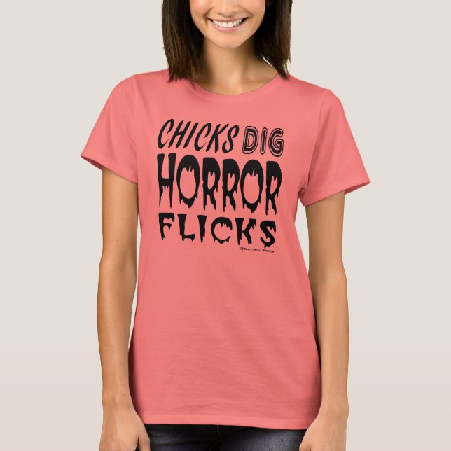 T-shirt Flicks de l'horreur de creks (Devant)