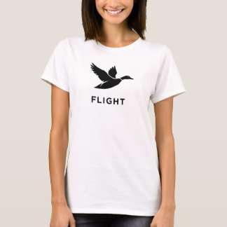 T-shirt FLIGHT Minimalist Flying Duck Silhouette Art