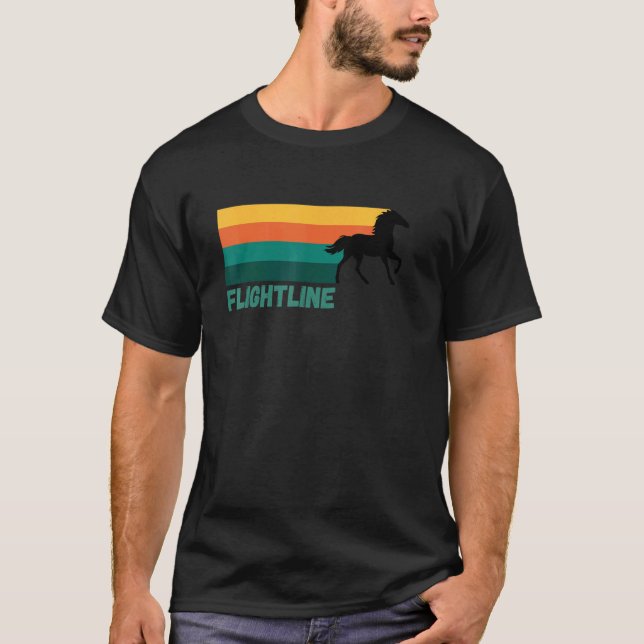 T-shirt Flightline Black Thoroughbred Racing Del Mar Sa (Devant)