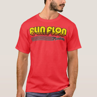 T-shirt Flin Flon Manitoba Retro Stripes