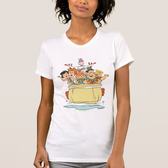T-shirt Flintstones Family Roadtrip (Devant)