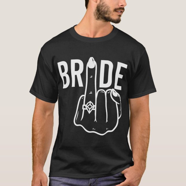 T-shirt Flip de la mariée ann Flip off Bachelorette Party (Devant)