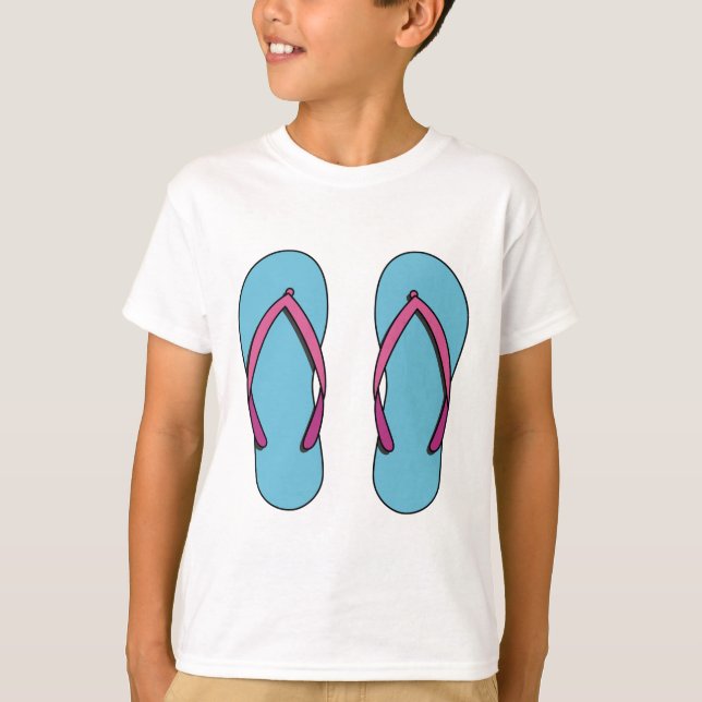 T-shirt Flip Flops de plage (Devant)