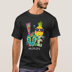 T-shirt Flip Flops Plage Ananas Vacances été Love Sl