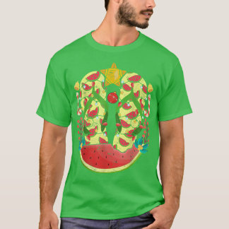 T-shirt Flip Flops Tropical Watermelon Xmas Lumières Noël