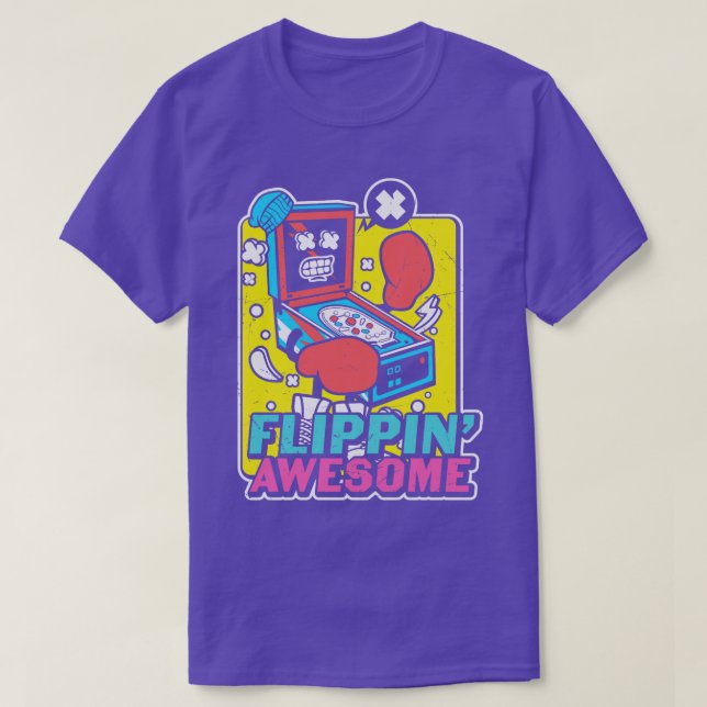 T-shirt Flippin Awesome Funny Retro Arcade Gamer (Design devant)