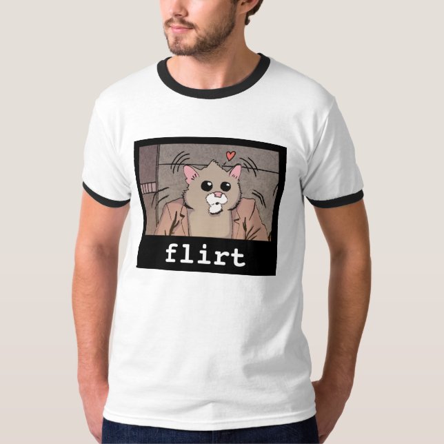 T-shirt Flirt de rage de hamster (Devant)