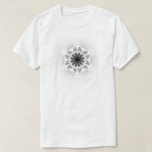 T-shirt Flocon de neige blanc scintillant