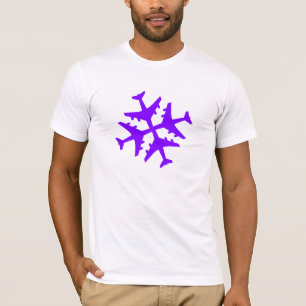 T-shirt Flocon de neige d'avion
